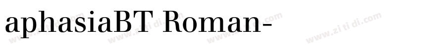 aphasiaBT Roman字体转换